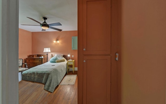 30 Proctor St, Murphy, NC 28906 - bedroom with wood finished floors and ceiling fan