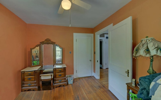 30 Proctor St, Murphy, NC 28906 - office area with wood finished floors and a ceiling fan