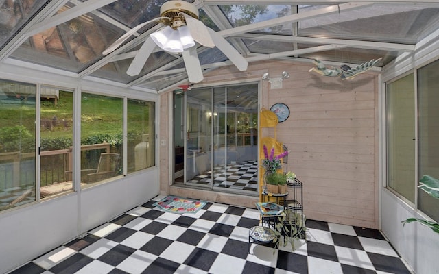 30 Proctor St, Murphy, NC 28906 - sunroom featuring ceiling fan and lofted ceiling