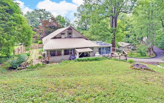 30 Proctor St, Murphy, NC 28906 - back of house with a metal roof