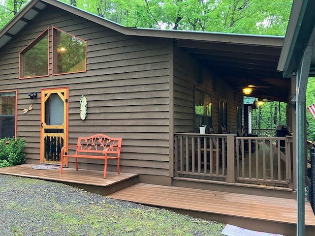 view of back of property