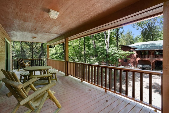 view of wooden terrace