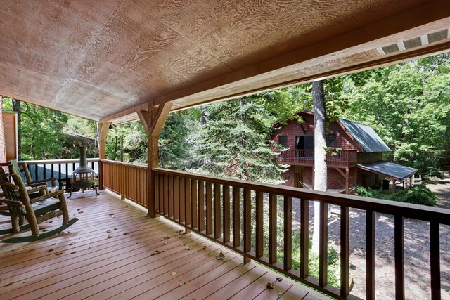 view of wooden terrace