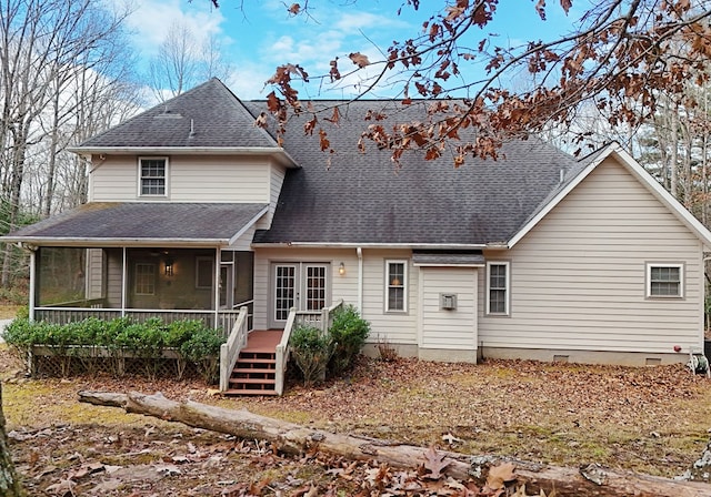 view of rear view of house