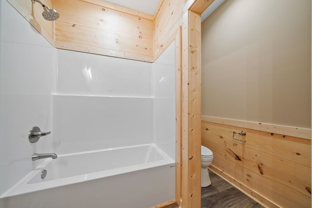 241 Lemmon Ln, Ellijay, GA 30540 - full bath featuring shower / bathtub combination and wood finished floors