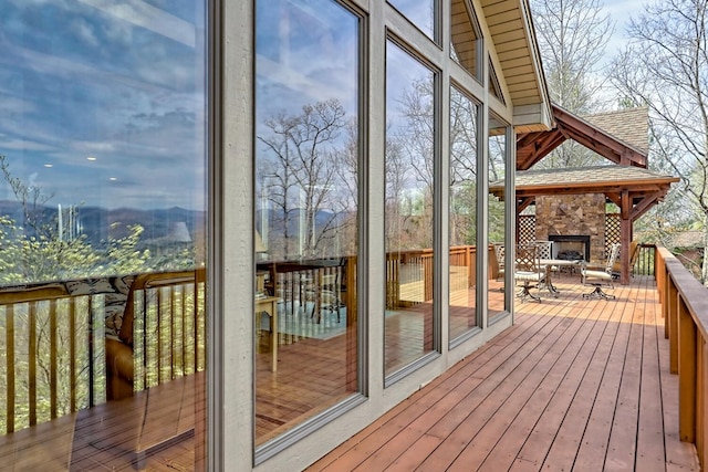 444 Wild Turkey, Tiger, GA 30576 - exterior space featuring a fireplace
