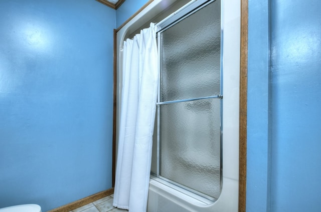 bathroom featuring tile patterned flooring