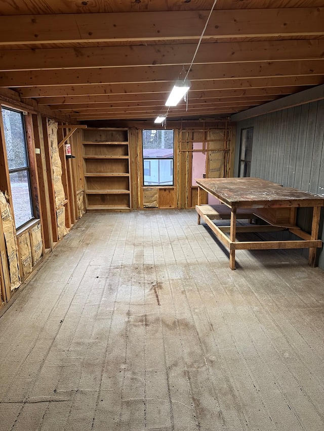 miscellaneous room with light wood-style flooring