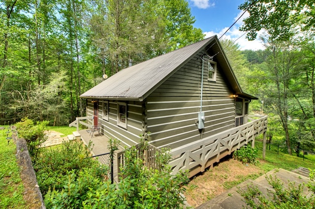 106 Butler Creek Rd, Cherry Log, GA 30522 - view of side of property featuring a wooden deck