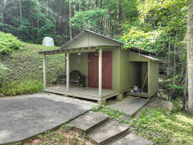 106 Butler Creek Rd, Cherry Log, GA 30522 - view of outbuilding with a view of trees