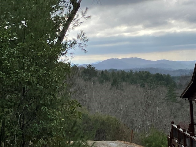 property view of mountains with a view of trees