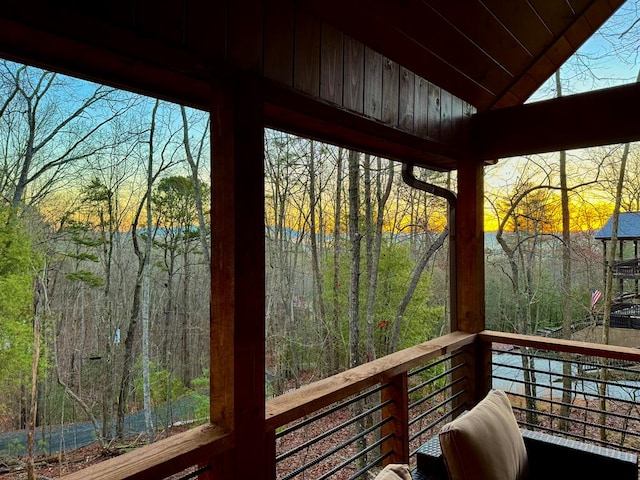 953 Lemmon Ln, Ellijay, GA 30540 - sunroom / solarium with vaulted ceiling