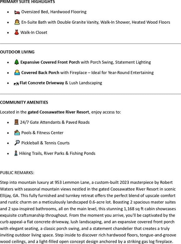 953 Lemmon Ln, Ellijay, GA 30540 - view of miscellaneous listing collateral