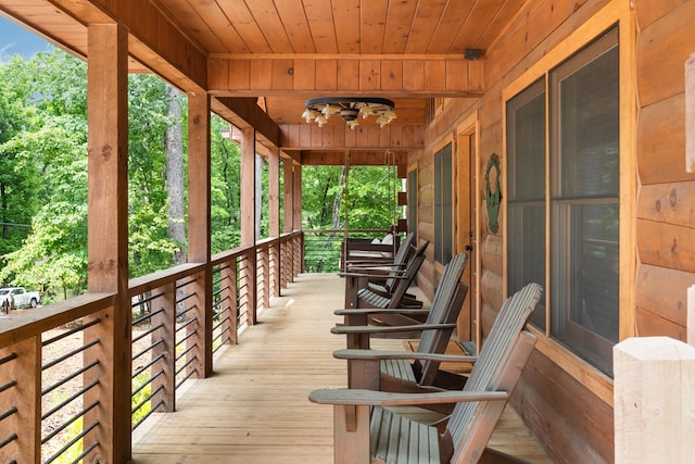 953 Lemmon Ln, Ellijay, GA 30540 - view of wooden terrace