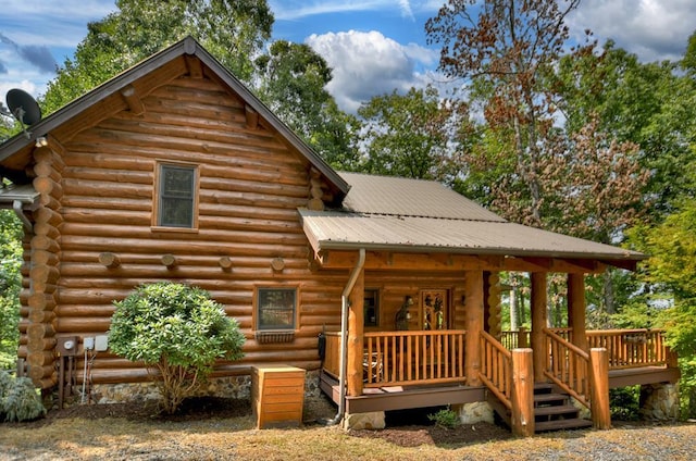 view of rear view of property