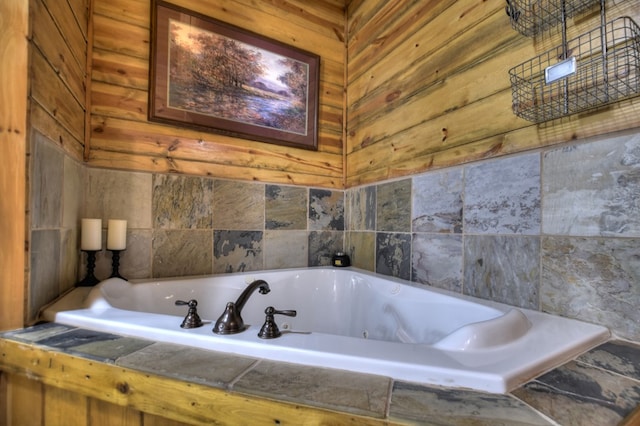 bathroom with a tub