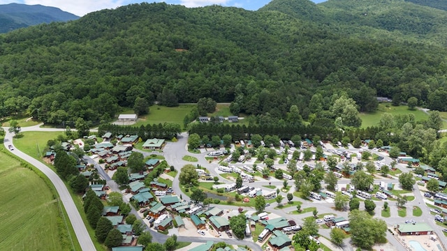 106 River Vista Dr, Dillard, GA 30537 - aerial view of a forest and a mountain backdrop