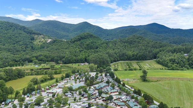 106 River Vista Dr, Dillard, GA 30537 - aerial view of a heavily wooded area and mountains
