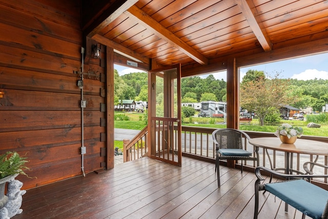 106 River Vista Dr, Dillard, GA 30537 - view of wooden porch