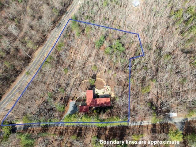 1181 Tickanetley Rd, Ellijay, GA 30536 - aerial map of property and surrounding area featuring property boundaries highlighted