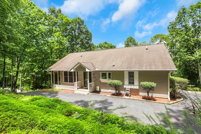 view of back of property