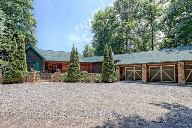 view of front of home featuring a garage