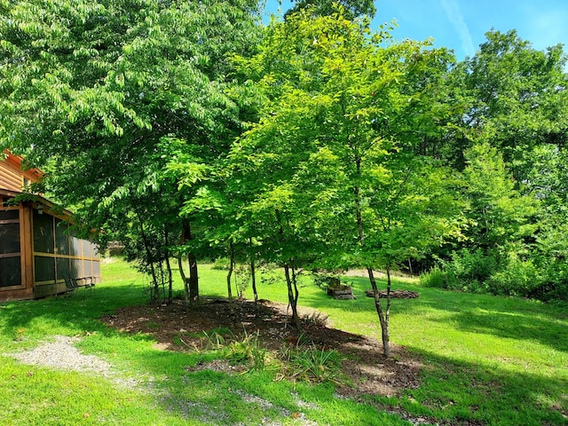 271 Kates Cove Rd, Murphy, NC 28906 - view of green lawn featuring a sunroom