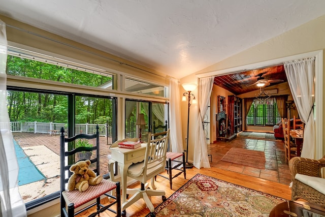 1504 Red Marble Rd, Andrews, NC 28901 - sunroom / solarium with lofted ceiling and healthy amount of natural light