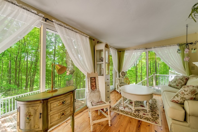 1504 Red Marble Rd, Andrews, NC 28901 - sunroom / solarium featuring hardwood / wood-style flooring
