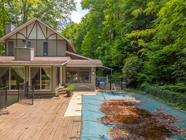 1504 Red Marble Rd, Andrews, NC 28901 - view of pool with a deck