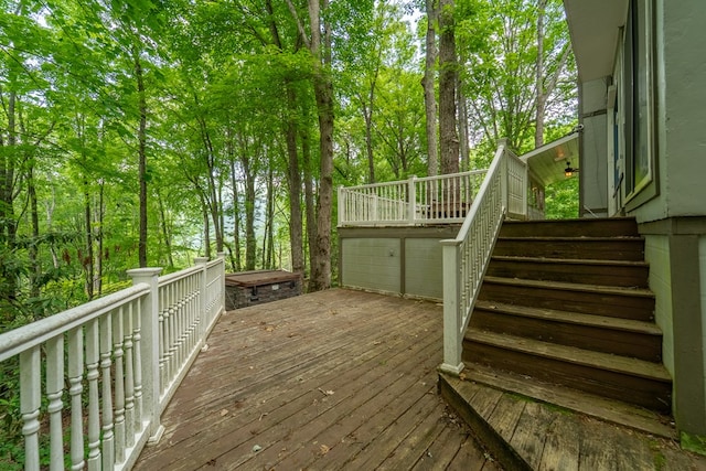 1504 Red Marble Rd, Andrews, NC 28901 - wooden deck with stairway