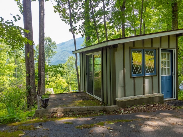 1504 Red Marble Rd, Andrews, NC 28901 - view of outbuilding with a mountain view