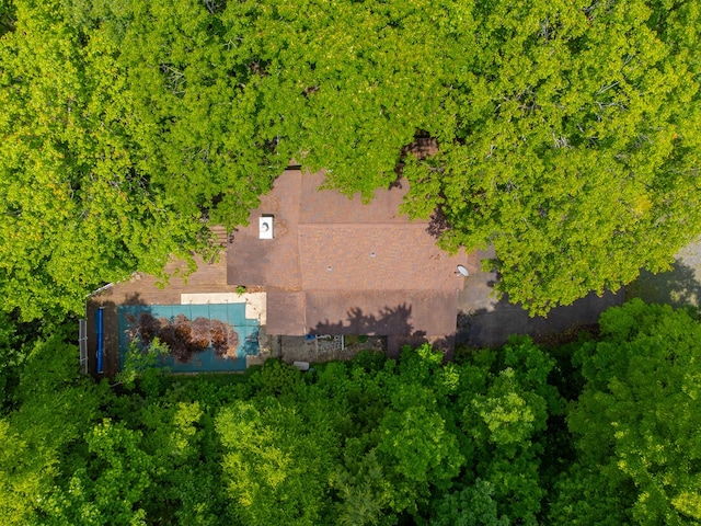 1504 Red Marble Rd, Andrews, NC 28901 - view from above of property with property parcel outlined
