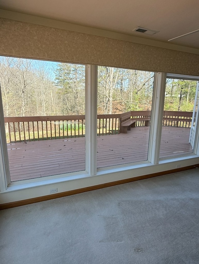 deck featuring visible vents