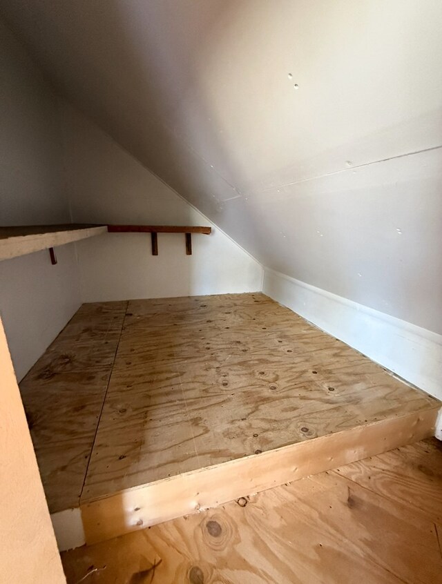bonus room with lofted ceiling