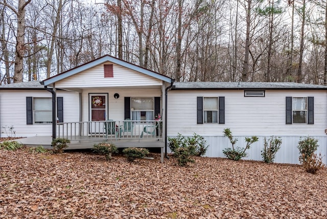 view of front of house with covered porch