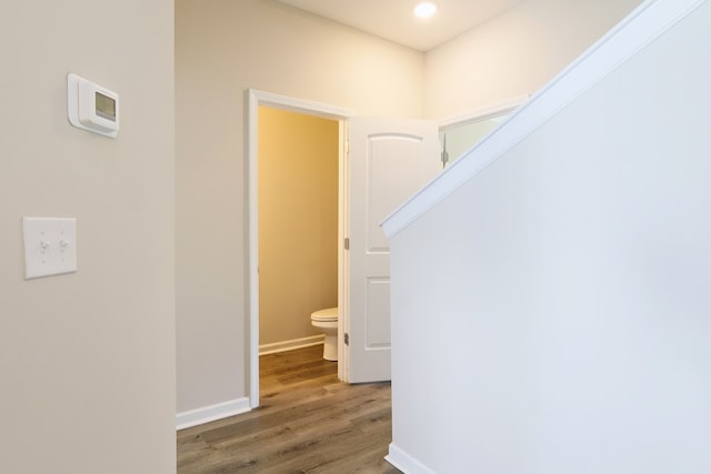 65 Hood Park Ct, Jasper, GA 30143 - corridor featuring wood finished floors, recessed lighting, and baseboards