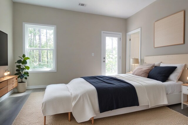 65 Hood Park Ct, Jasper, GA 30143 - bedroom featuring multiple windows, baseboards, and wood finished floors