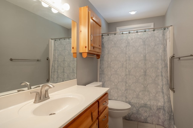 330 Ravens Gap Rd, Murphy, NC 28906 - full bathroom featuring vanity, tile patterned floors, and curtained shower