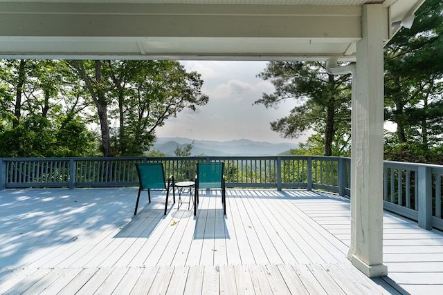 330 Ravens Gap Rd, Murphy, NC 28906 - deck with a mountain view