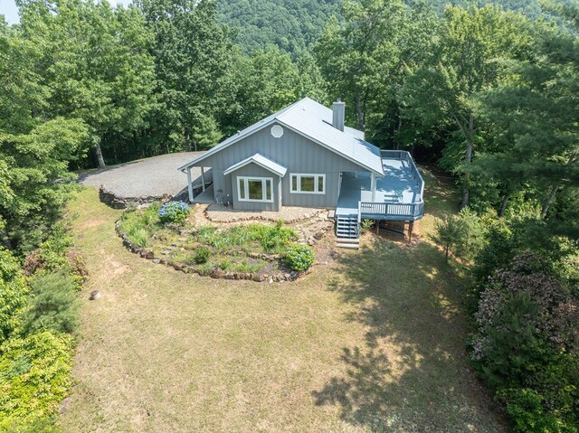 330 Ravens Gap Rd, Murphy, NC 28906 - view from above of property with a heavily wooded area