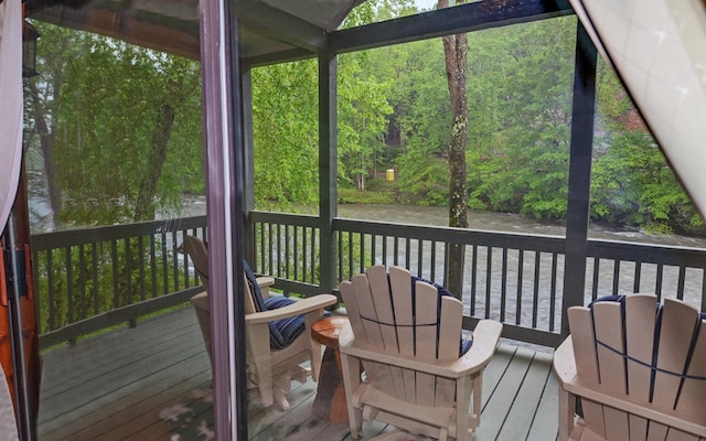 view of sunroom / solarium
