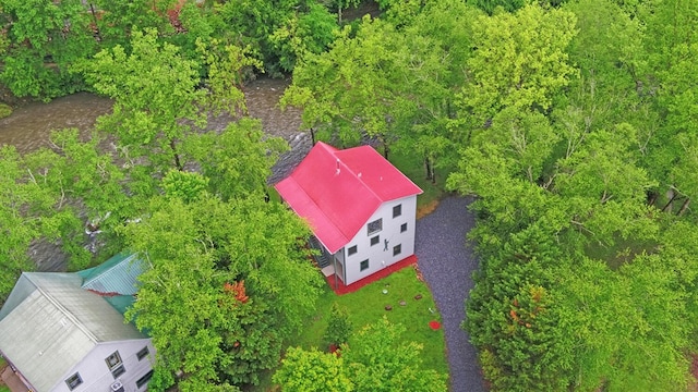 view from above of property