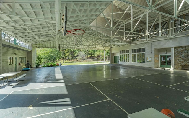 view of basketball court