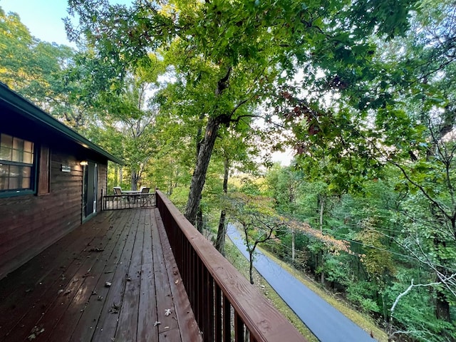 view of wooden terrace