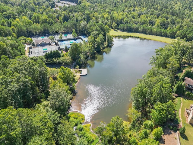 238 Balsam Dr, Canton, GA 30114 - drone / aerial view of a forest and a large body of water