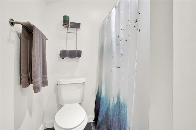 bathroom featuring toilet