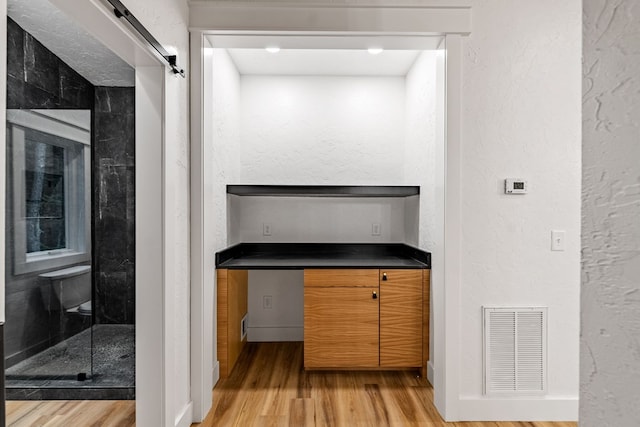 interior space with light wood-type flooring