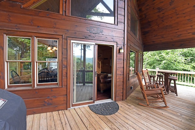 73 Rosiey Ln, Blue Ridge, GA 30513 - view of deck