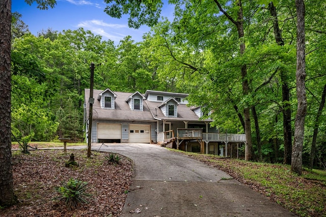 15.20 Piney Acres Rd, Blue Ridge, GA 30513 - cape cod house featuring driveway, a porch, and stairway